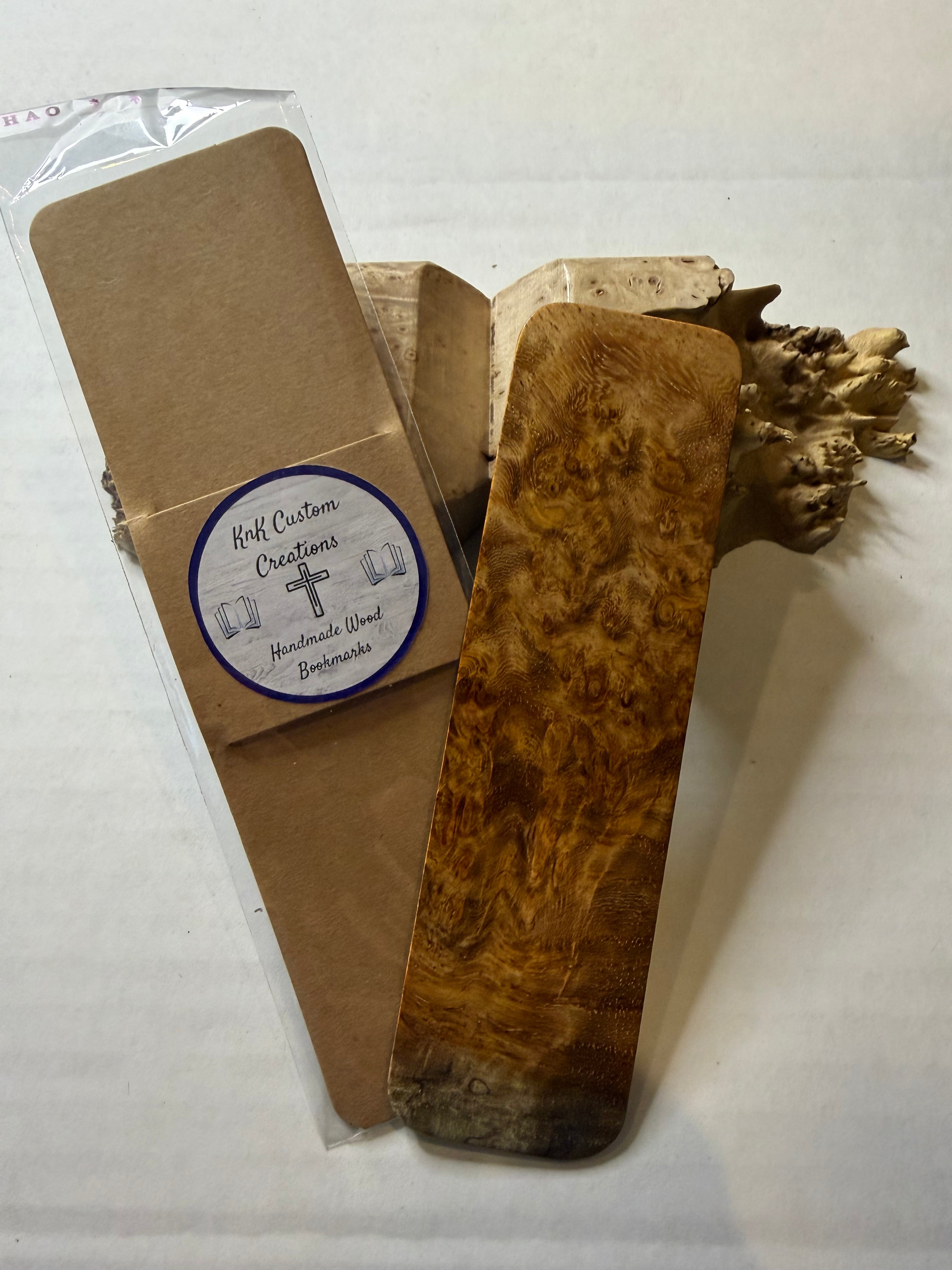 Ambonya Burl Bookmark | #BM102