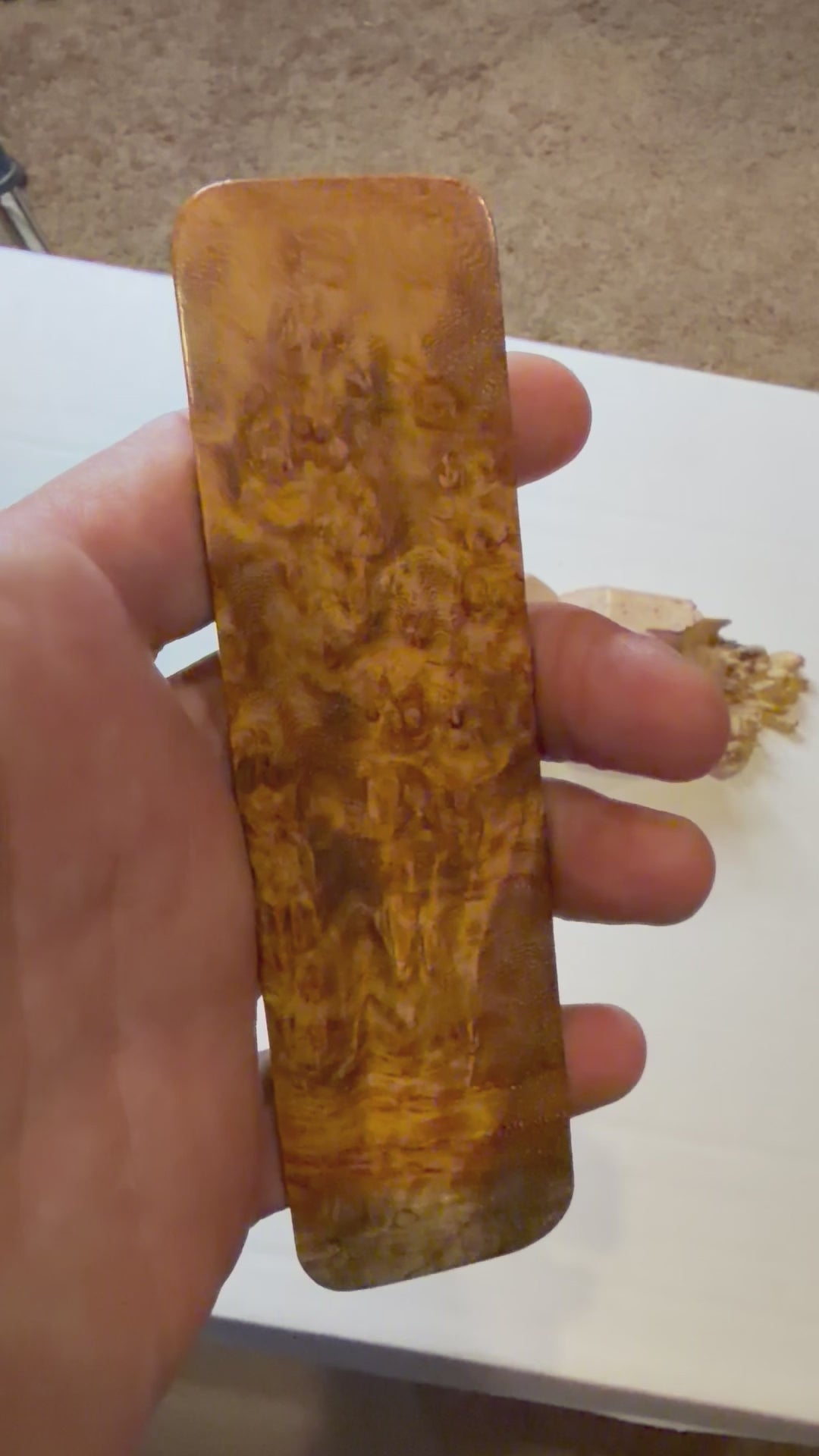 Ambonya Burl Bookmark | #BM102